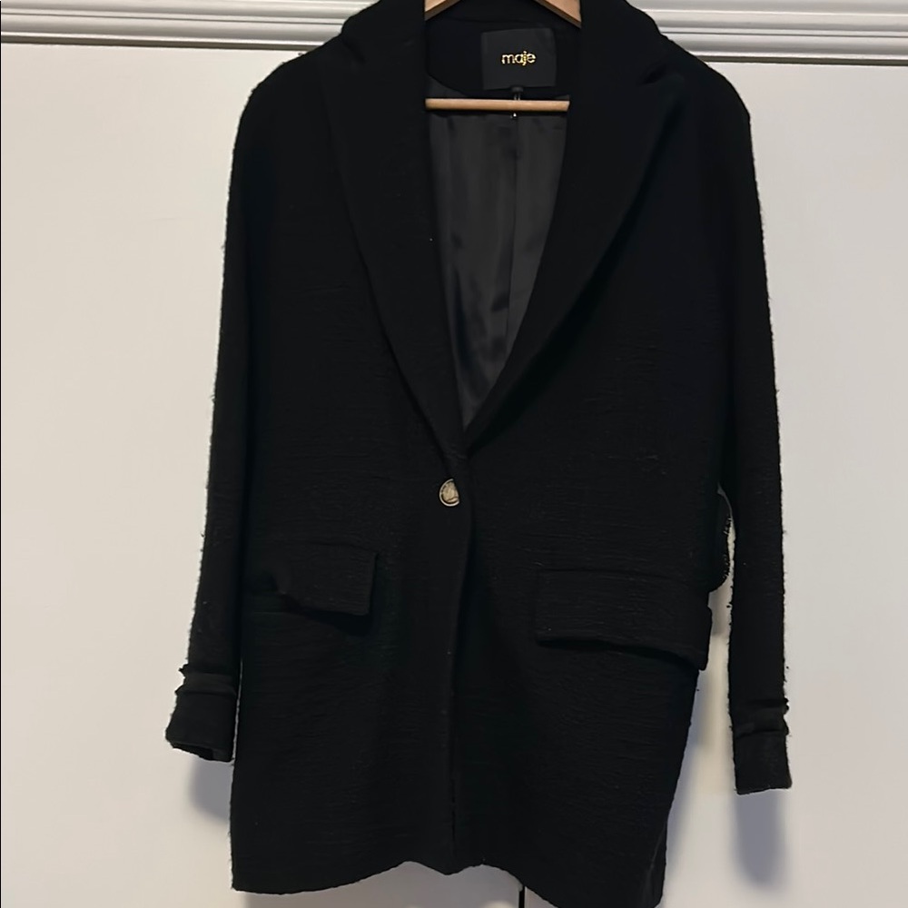 Maje Black Women's Blazer Coat